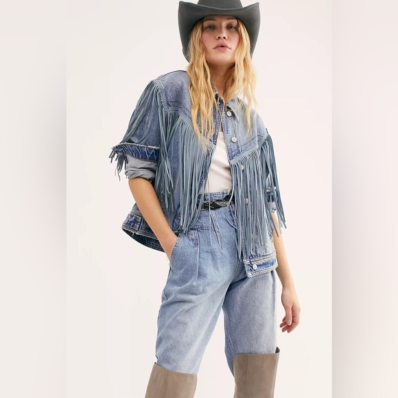 We The Free Jackets & Blazers - We the Free Free People After Hours Denim Jacket Medium